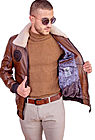 Куртка мужская демисезонная кожаная авиатор LP-21 smallphoto 4